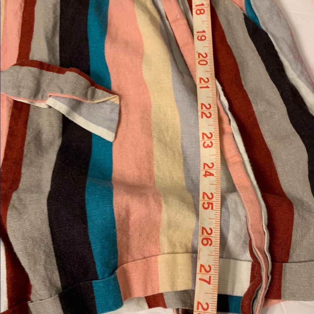 Lush Multi Colored Striped Romper Large - Picture 4 of 6